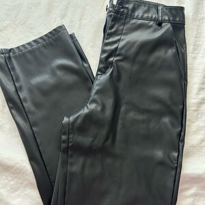 Men's Black Leather Pants